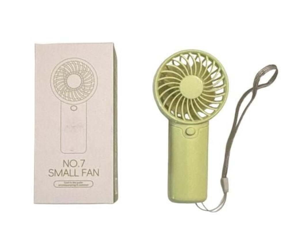 5” Lime Green Mini Fan Quiet Portable New AAA Battery (not included)